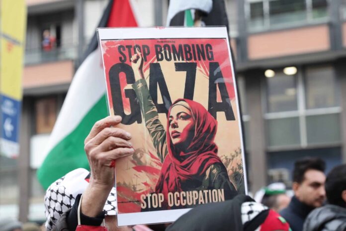 MANIFESTAZIONE ASSOCIAZIONI PALESTINESI CONTRO LA GUERRA